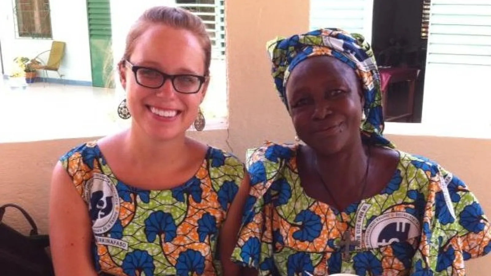 Peace Corp volunteer in Burkina Faso with Burkina Faso resident